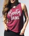 Booty Gains Women&#39;s Muscle Tank