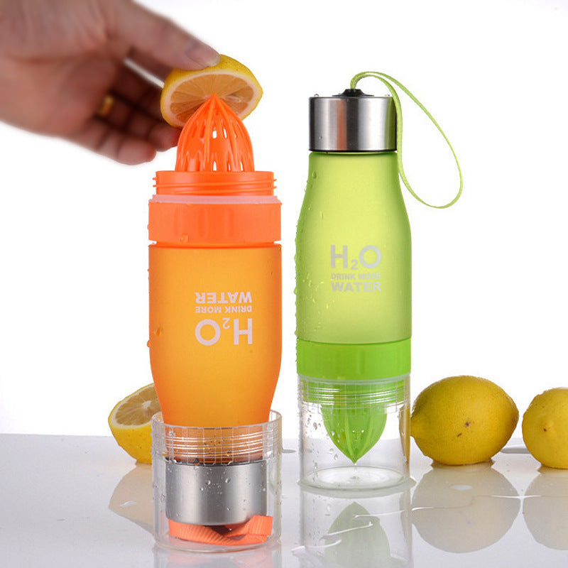 Water Bottle H2O Fruit Infuser Drink Outdoor Sport 20 oz