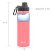 DRINCO® 22oz Stainless Steel Sport Water Bottle - Coral Paradise