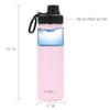 DRINCO® 22oz Stainless Steel Sport Water Bottle - Flamingo Pink