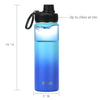 DRINCO® 22oz Stainless Steel Sport Water Bottle - Morning Sky Blue