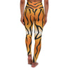 High Waisted Yoga Leggings, Tiger Stripes