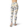 Ho Ho Ho Black and Gold Leggings